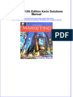 Full Download Marketing 13th Edition Kerin Solutions Manual All Chapter 2024 PDF