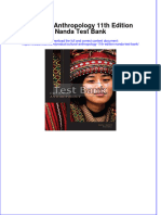 Full Download Cultural Anthropology 11th Edition Nanda Test Bank All Chapter 2024 PDF