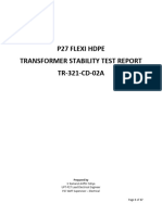 Transformer Stability Test Report TR 321