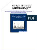 Full Download Mathematical Proofs A Transition To Advanced Mathematics 3rd Edition Chartrand Solutions Manual All Chapter 2024 PDF