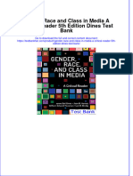 Gender Race and Class in Media A Critical Reader 5th Edition Dines Test Bank All Chapters