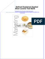 Marketing Defined Explained Applied 2nd Edition Levens Test Bank All Chapters