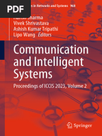 Communication and Intelligent Systems: Harish Sharma Vivek Shrivastava Ashish Kumar Tripathi Lipo Wang Editors