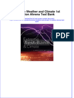 Extreme Weather and Climate 1st Edition Ahrens Test Bank All Chapters