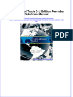 International Trade 3rd Edition Feenstra Solutions Manual All Chapters