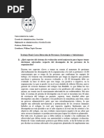 Trabajo Final Dirección de Personas Estrategias y Subsistemas William Tapia