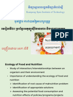 Ecology of Nutrition