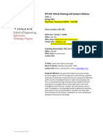 ITP 325: Ethical Hacking and Systems Defense: Units: 3 Spring 2019 Day/Time: Thursday 6:00PM - 9:00 PM