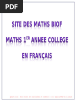 Maths 1er Annee College Maths PDF Biof Club