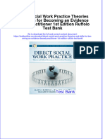 Direct Social Work Practice Theories and Skills For Becoming An Evidence Based Practitioner 1st Edition Ruffolo Test Bank All Chapters