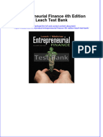 Full Download Entrepreneurial Finance 4th Edition Leach Test Bank All Chapter 2024 PDF