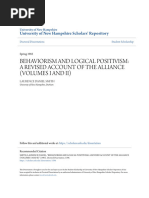 7.1smith, L.D. (1986) - Behaviorism and Logical Positivism - Areassessment of The Alliance