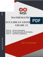 MSI - WInter School 2024 - Euclidean Geometry - Learner Booklet