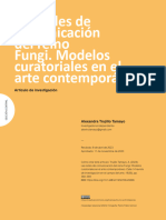 Las Redes de Comunicación Del Reino Fungi. Modelos Curatoriales en El Arte Contemporáneo