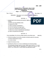 2013 Financial Accounting March 2023 Repeaters CBCS202021 Onwards