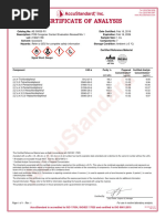 Certificate of Analysis: Signal Word: Danger