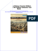 Americas History Concise Edition Volume 1 9th Edition Edwards Test Bank All Chapters