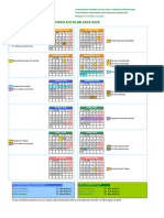 Calendario Color 2024-2025