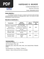 Harshad Munde Resume