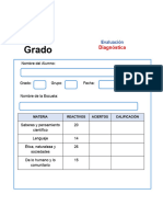 Evaluacion-Diagnostica 4 Grado