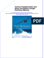 Full Download Fluid Mechanics Fundamentals and Applications 3rd Edition Cengel Solutions Manual All Chapter 2024 PDF