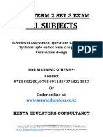 Form 2 Endterm 2 Set 3 (Qa) Exams