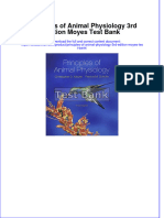 Principles of Animal Physiology 3rd Edition Moyes Test Bank All Chapters