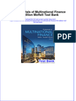 Full Download Fundamentals of Multinational Finance 5th Edition Moffett Test Bank All Chapter 2024 PDF