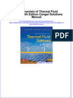 Full Download Fundamentals of Thermal Fluid Sciences 5th Edition Cengel Solutions Manual All Chapter 2024 PDF