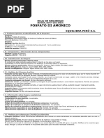 MSDS Fosfato Di Amonico