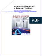 Full Download Business Statistics in Practice 8th Edition Bowerman Test Bank All Chapter 2024 PDF