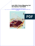 Crime Analysis With Crime Mapping 3rd Edition Santos Test Bank All Chapters