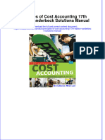 Full Download Principles of Cost Accounting 17th Edition Vanderbeck Solutions Manual All Chapter 2024 PDF