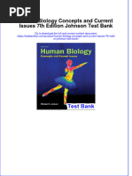 Full Download Human Biology Concepts and Current Issues 7th Edition Johnson Test Bank All Chapter 2024 PDF