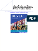 Full Download Human Relations The Art and Science of Building Effective Relationships 2nd Edition McCann Solutions Manual All Chapter 2024 PDF