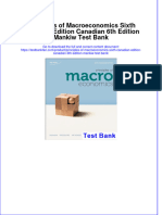 Full Download Principles of Macroeconomics Sixth Canadian Edition Canadian 6th Edition Mankiw Test Bank All Chapter 2024 PDF