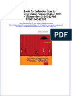 The Download Test Bank For Introduction To Programming Using Visual Basic 10th Edition Schneider 0134542789 9780134542782 Full Chapter New 2024