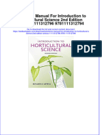 The Download Solutions Manual For Introduction To Horticultural Science 2nd Edition Arteca 1111312796 9781111312794 Full Chapter New 2024