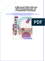 Full Download Illustrated Microsoft Office 365 and Access 2016 Comprehensive 1st Edition Friedrichsen Test Bank All Chapter 2024 PDF