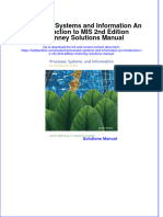 Full Download Processes Systems and Information An Introduction To MIS 2nd Edition McKinney Solutions Manual All Chapter 2024 PDF