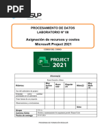 Lab 08 - Asignación de Recursos. Sustentación de Proyecto Eyner