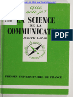 L'objet de La Science Communicationnelle