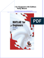 Full Download MATLAB For Engineers 6th Edition Holly Moore File PDF All Chapter On 2024