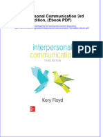 Full Download Interpersonal Communication 3rd Edition, (Ebook PDF) File PDF All Chapter On 2024