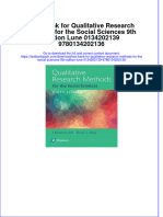 The Download Test Bank For Qualitative Research Methods For The Social Sciences 9th Edition Lune 0134202139 9780134202136 Full Chapter New 2024