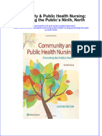 Full Download Community & Public Health Nursing: Promoting The Public's Ninth, North File PDF All Chapter On 2024