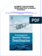 Full Download PRETREATMENT FOR REVERSE OSMOSIS DESALINATION 1st Edition Voutchkov File PDF All Chapter On 2024