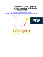 The Download Solution Manual For Linear Algebra A Modern Introduction 4th Edition Poole 9781285463247 Full Chapter New 2024