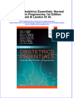 Full Download Gabbe's Obstetrics Essentials: Normal & Problem Pregnancies 1st Edition Mark B Landon Et Al. File PDF All Chapter On 2024