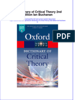 Full Download A Dictionary of Critical Theory 2nd Edition Ian Buchanan File PDF All Chapter On 2024